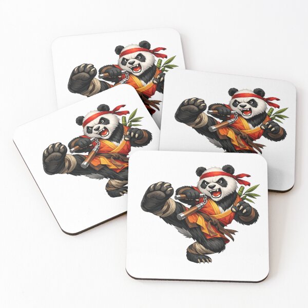 Item preview, Fierce Panda Warrior – Martial Arts Animal Action Design designed and sold by veloramode.