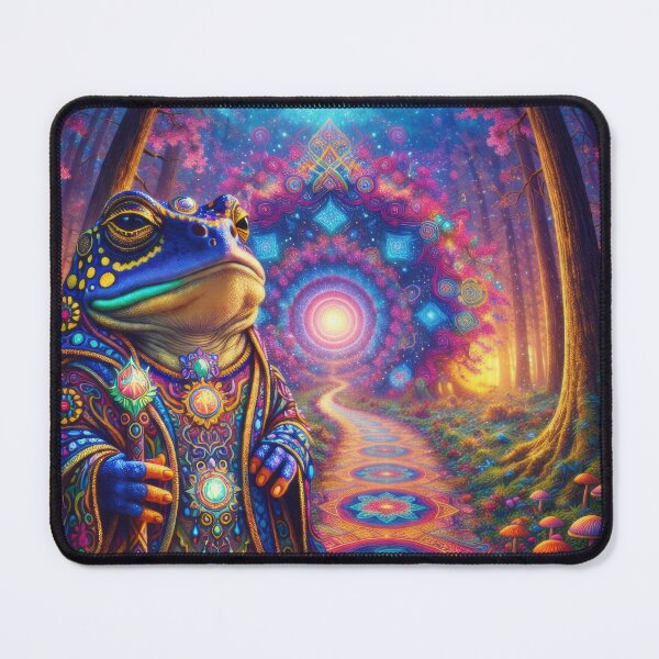 Item preview, Lab Visions 110: Psychedelic Toad Shaman in a Forest Portal designed and sold by The Psychedelic Anarchist.