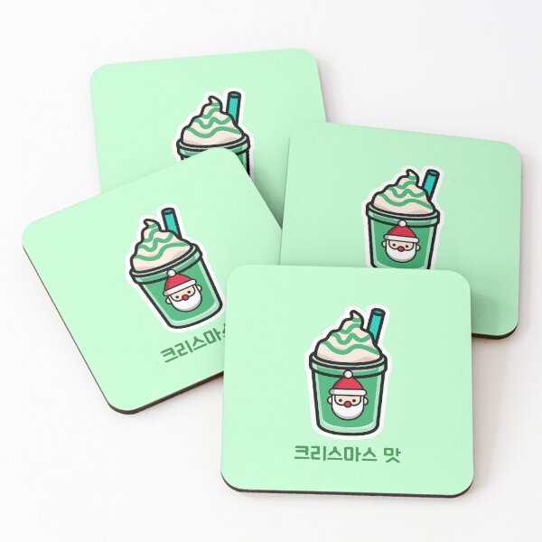 Item preview, Christmas Flavor Frappe Holiday Drink Korean designed and sold by DJCartoonDesigns.