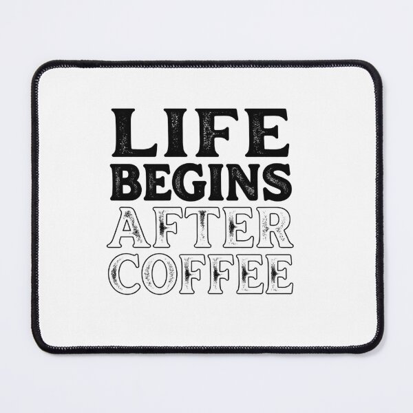 Item preview, Life Begins After Coffee Vintage Typography designed and sold by TerryCoreCraft.