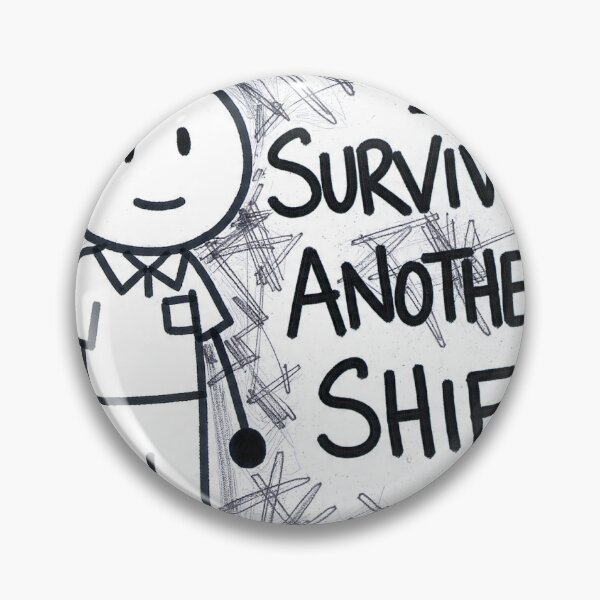 Item preview, `I Survived Another Shift - Oversized Nurse Tshirt Anti Design` designed and sold by Petringo.