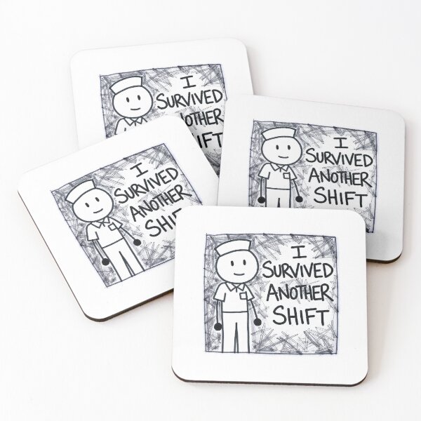 Item preview, `I Survived Another Shift - Oversized Nurse Tshirt Anti Design` designed and sold by Petringo.