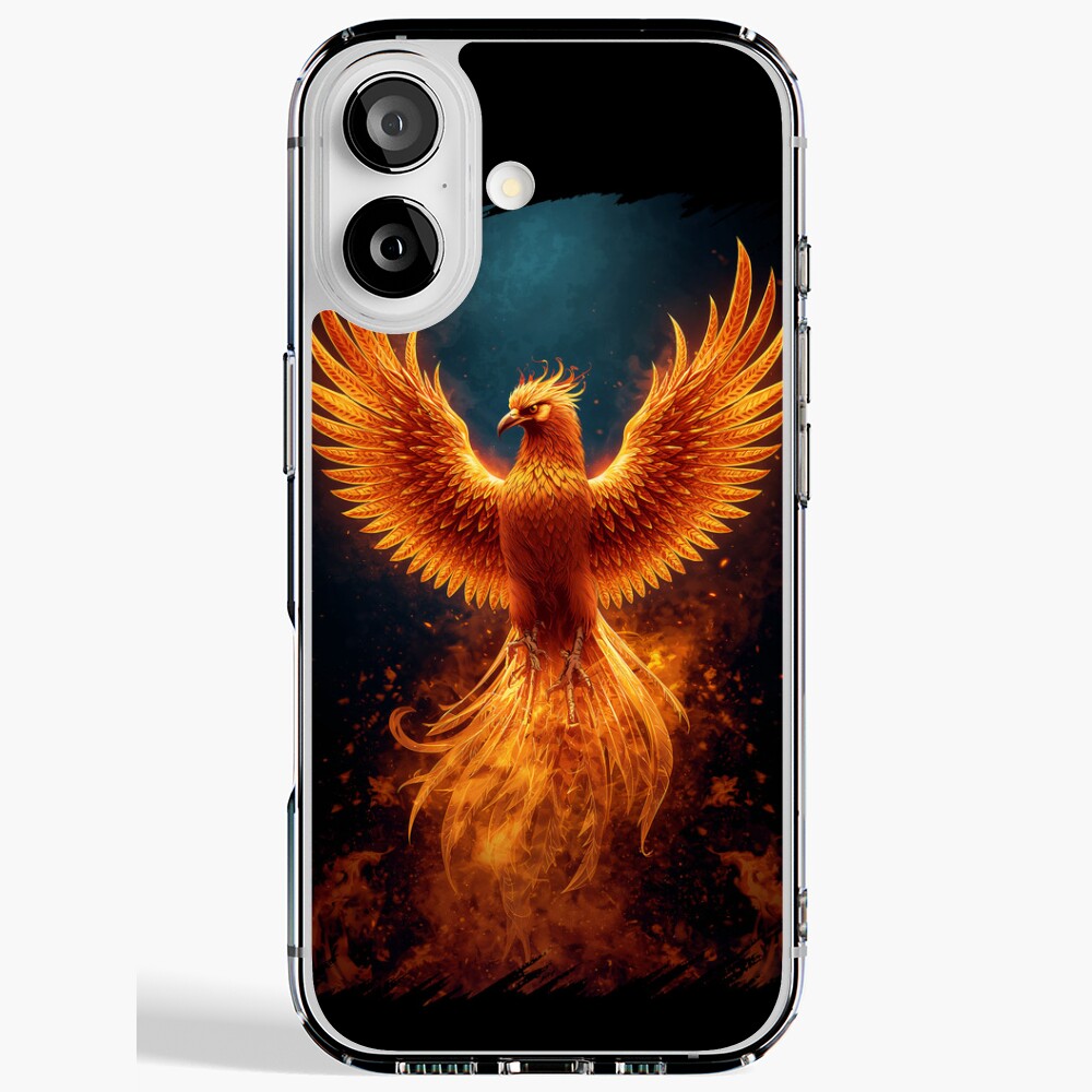 Fiery Phoenix Rising: One Design, On Everything — iPhone Case