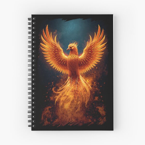 Item preview, Fiery Phoenix Rising Mythic Firebird Fantasy Art designed and sold by PlanetEye Designs.