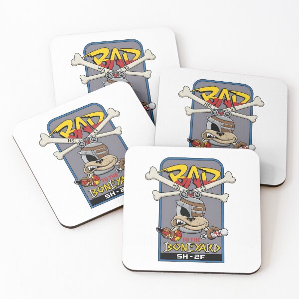 Item preview, Commemorative Decommissioning Patch for HSL-33 "Seasnakes" - SH-2F Seasprite "Bad to the Boneyard" designed and sold by CharlieDesings.