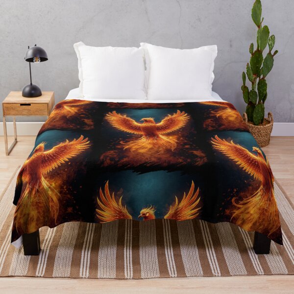 Item preview, Fiery Phoenix Rising Mythic Firebird Fantasy Art designed and sold by PlanetEye Designs.