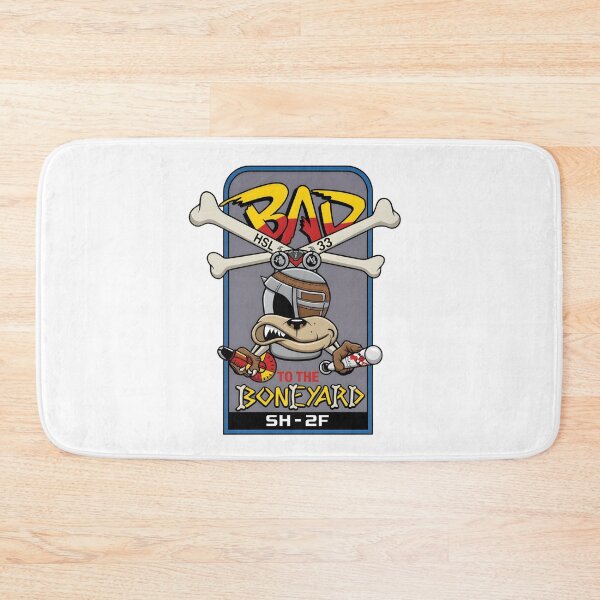 Item preview, Commemorative Decommissioning Patch for HSL-33 "Seasnakes" - SH-2F Seasprite "Bad to the Boneyard" designed and sold by CharlieDesings.