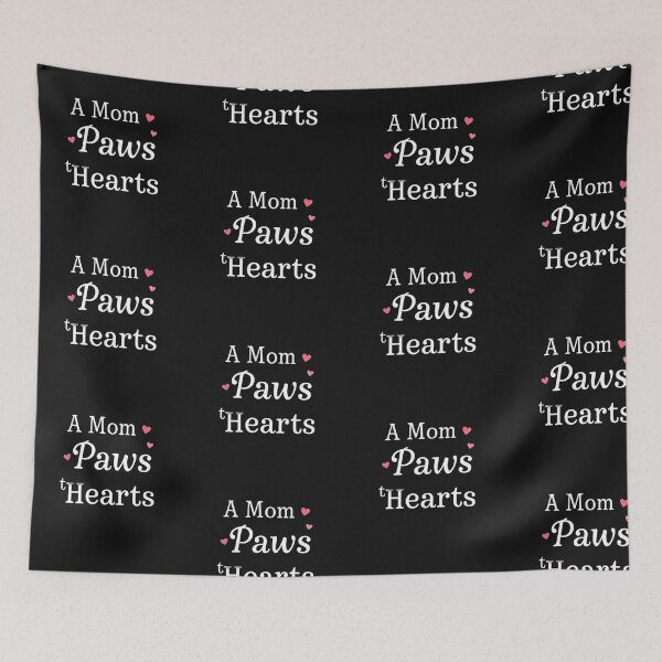 Item preview, A Mom Paws & Hearts Pet Mom Graphic Tee designed and sold by artlife4.