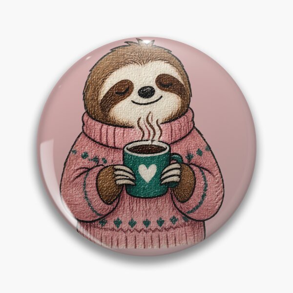 Item preview, Cozy Sloth Coffee Lover Winter Aesthetic Design designed and sold by ArtdesignsA.