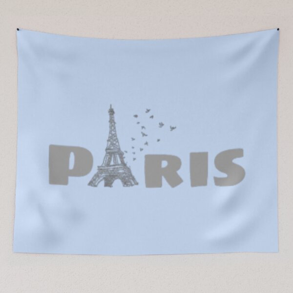 Item preview, Paris France – Eiffel Tower Typography Art designed and sold by Yasmine Mohammed.