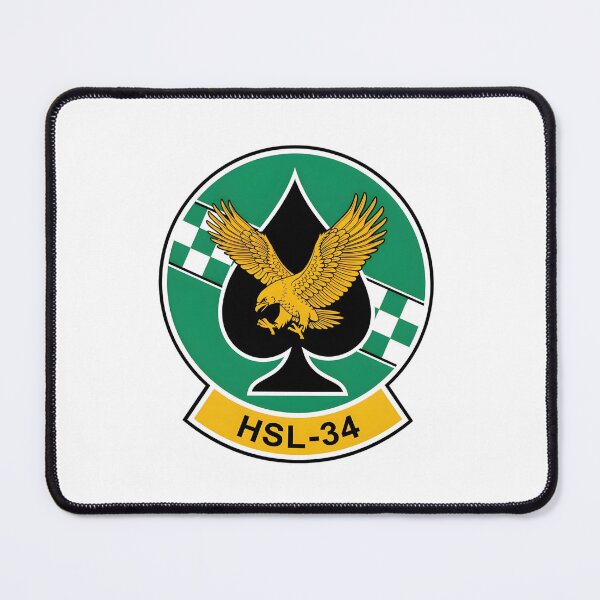 Item preview, Official Heritage Insignia of Helicopter Anti-Submarine Squadron Light Thirty-Four (HSL-34) "Greencheckers" designed and sold by CharlieDesings.