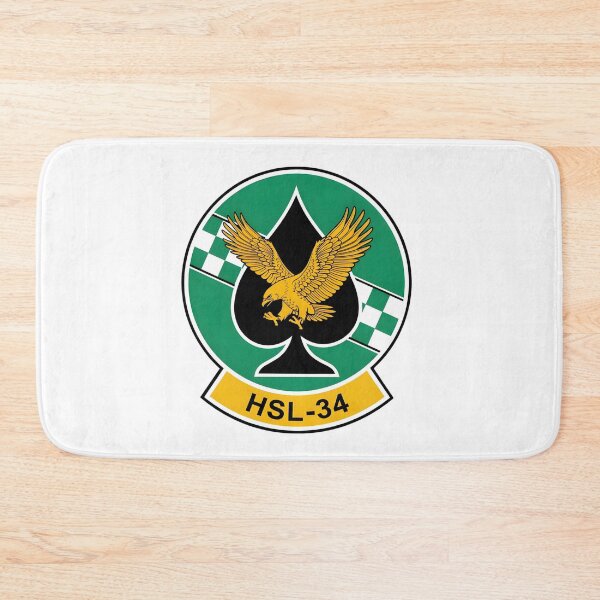 Item preview, Official Heritage Insignia of Helicopter Anti-Submarine Squadron Light Thirty-Four (HSL-34) "Greencheckers" designed and sold by CharlieDesings.