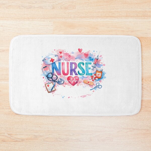 Item preview, Vibrant Watercolor Nurse Medical Life Art designed and sold by TerryCoreCraft.