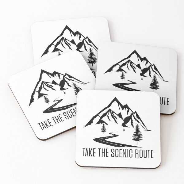 Item preview, Take the Scenic Route – Mountain Adventure Nature Design designed and sold by AM.87.