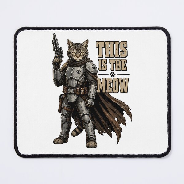 Item preview, Sci-Fi Space Bounty Hunter Warrior Cat This Is The Meow designed and sold by LumePrint.