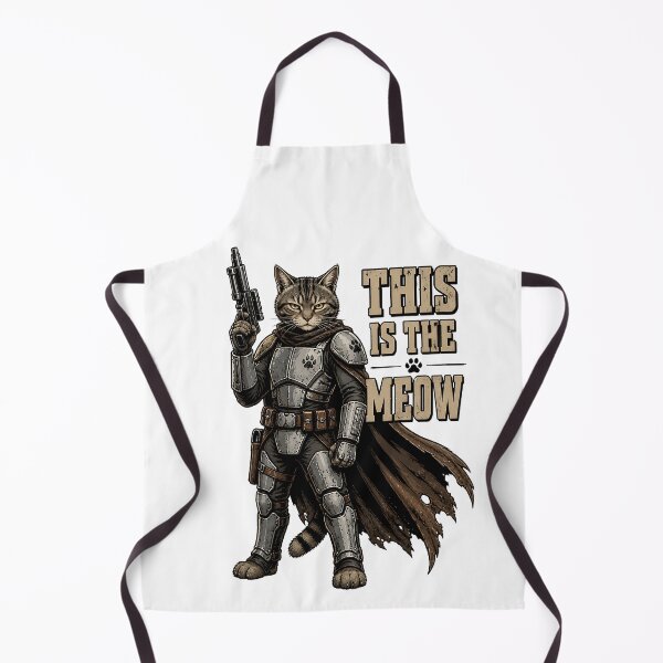 Aperçu de l'œuvre Chat Guerrier Chasseur de Primes Sci-Fi This Is The Meow créée et vendue par LumePrint.