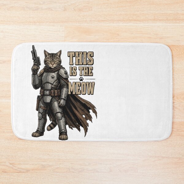 Aperçu de l'œuvre Chat Guerrier Chasseur de Primes Sci-Fi This Is The Meow créée et vendue par LumePrint.