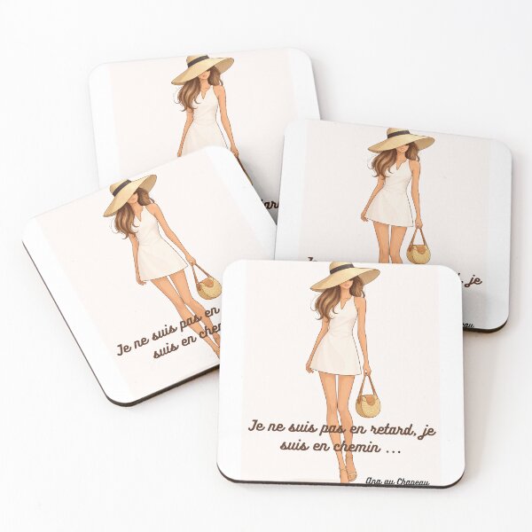 Item preview, Positive quote: Not late on the way, Ana in the Hat designed and sold by ANAAUCHAPEAU.