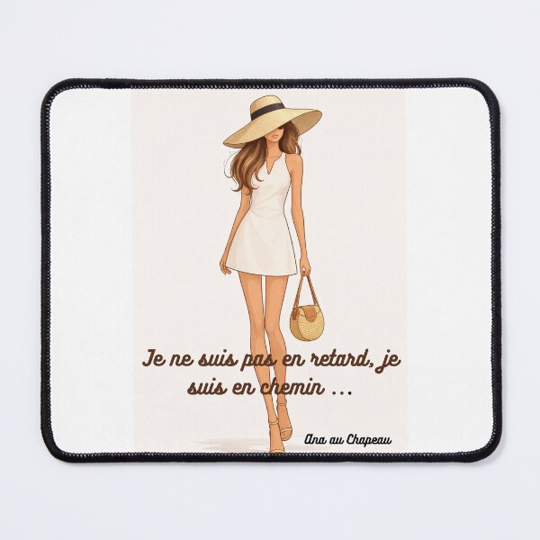 Item preview, Positive quote: Not late on the way, Ana in the Hat designed and sold by ANAAUCHAPEAU.