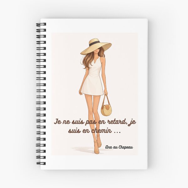 Item preview, Positive quote: Not late on the way, Ana in the Hat designed and sold by ANAAUCHAPEAU.