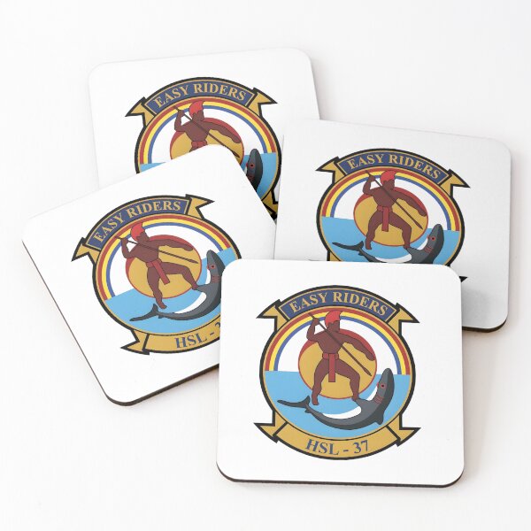 Item preview, Official Heritage Insignia of Helicopter Anti-Submarine Squadron Light Thirty-Seven (HSL-37) "Easy Riders" designed and sold by CharlieDesings.