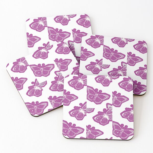 Item preview, Purple Butterfly Aesthetic Wallpaper | Bold Neon Butterfly Pattern Design designed and sold by PixelVibe Art.