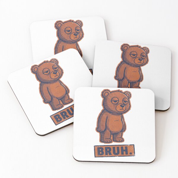 Item preview, Bruh Bear Retro Tee designed and sold by Ortsas.