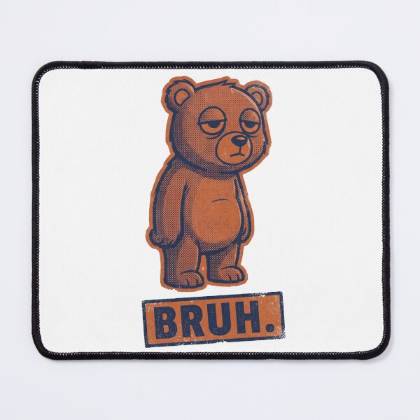 Item preview, Bruh Bear Retro Tee designed and sold by Ortsas.