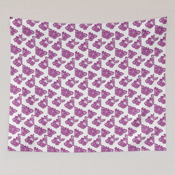 Item preview, Purple Butterfly Aesthetic Wallpaper | Bold Neon Butterfly Pattern Design designed and sold by PixelVibe Art.
