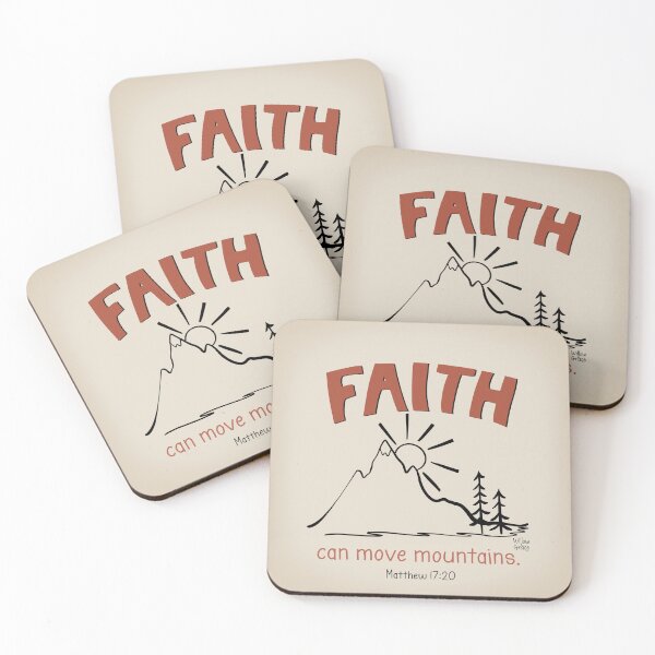 Item preview, Faith can move mountains designed and sold by Willow & Grace Designs.