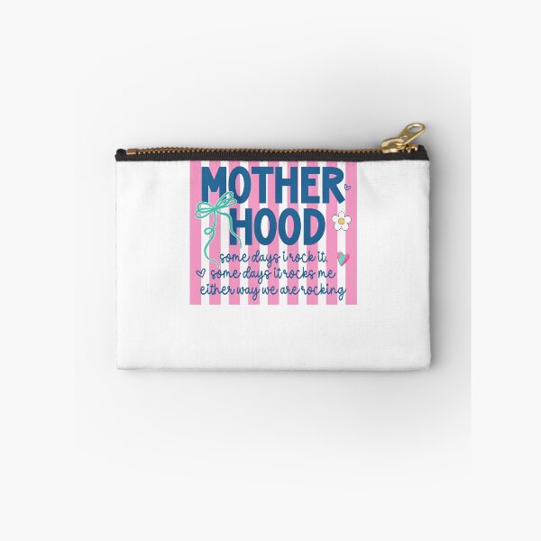 Item preview, Motherhood Some Days I Rock It Preppy Pink designed and sold by krystalRomanart.