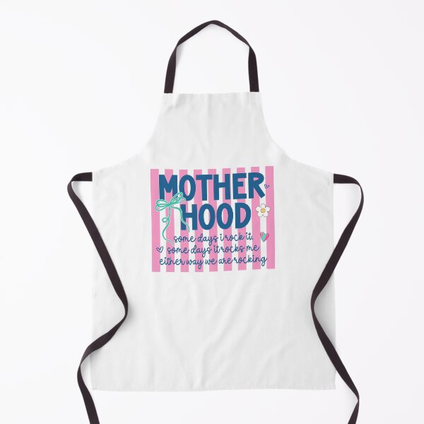 Item preview, Motherhood Some Days I Rock It Preppy Pink designed and sold by krystalRomanart.