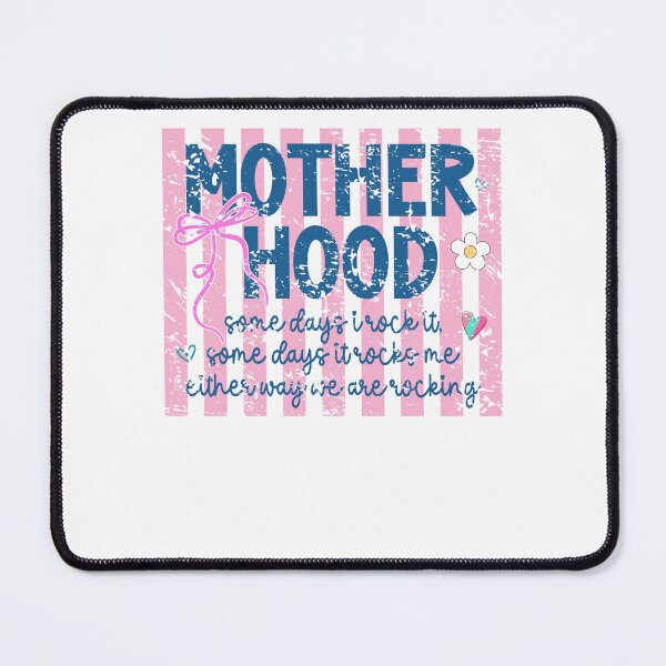 Item preview, Motherhood Some Days I Rock It Preppy Pink designed and sold by krystalRomanart.
