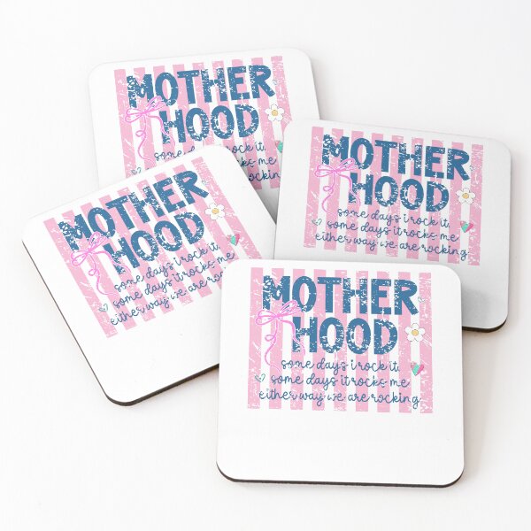 Item preview, Motherhood Some Days I Rock It Preppy Pink designed and sold by krystalRomanart.