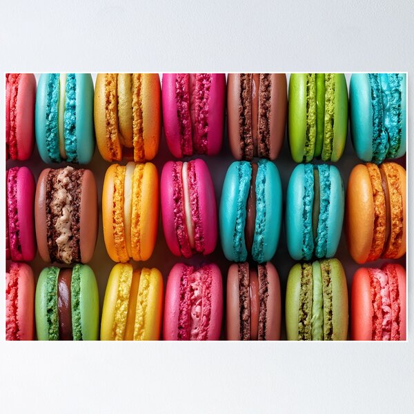 Item preview, Colorful Macarons Arranged in a Beautiful Pattern designed and sold by Artessie.