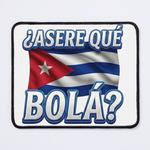 Item preview, Asere Qué Bolá? Funny Cuban Slang Greeting Flag designed and sold by VGAfanatic.