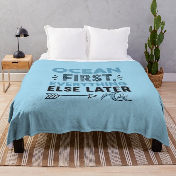 Item preview, Ocean First, Everything Else Later – Coastal Identity Typography Design designed and sold by Sea Gem.