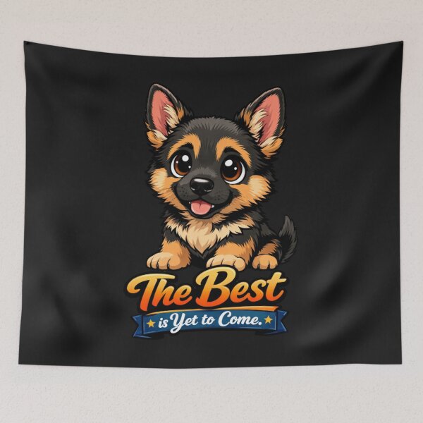 Item preview, Cute GSD Puppy The Best is Yet to Come Dog Lover designed and sold by Tsugraf Designs.