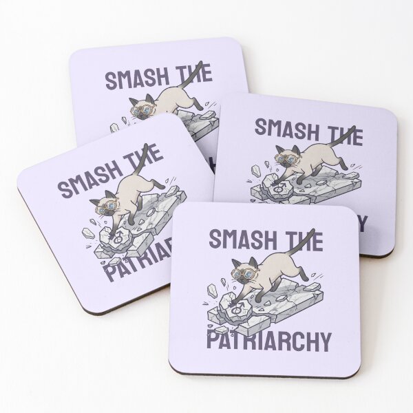 Item preview, Smash The Patriarchy Cat Illustration designed and sold by Lion-style.