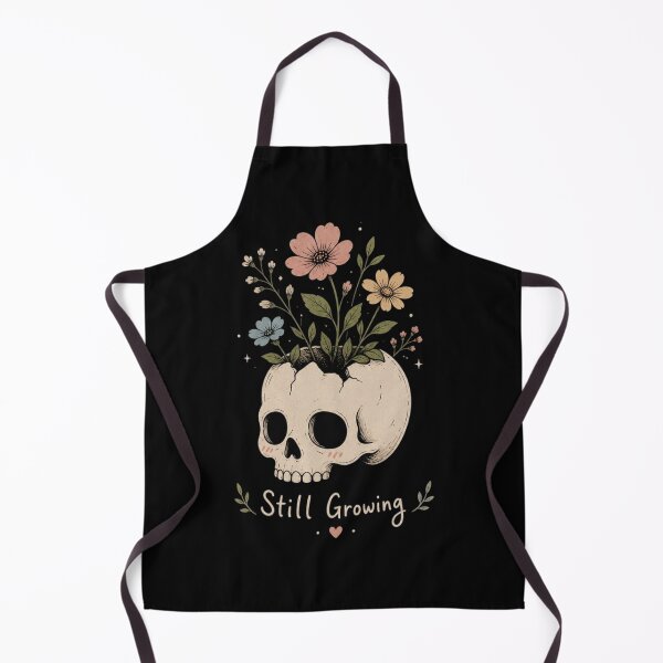 Item preview, Vintage Skull with Wildflowers Aesthetic Still Growing Design designed and sold by LOLKart.