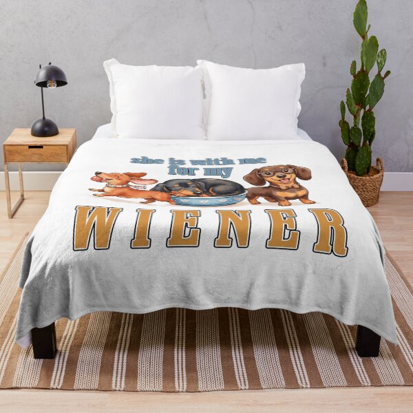 Item preview, Funny Wiener Dog Lover Quote - She Is With Me designed and sold by HolySausage.