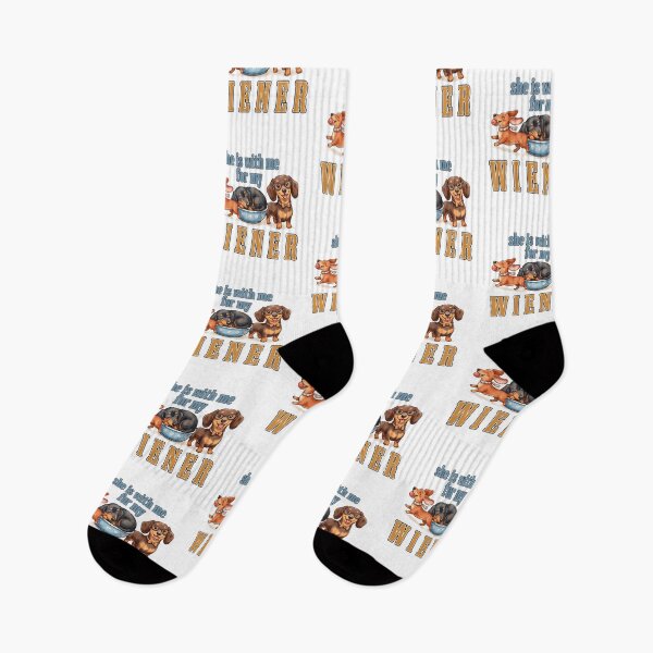 Item preview, Funny Wiener Dog Lover Quote - She Is With Me designed and sold by HolySausage.