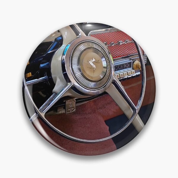 Item preview, Vintage Soviet Car Dashboard & Steering Wheel Detail - 1965 GAZ M-21 Volga Interior designed and sold by Peter Kraaibeek | Generative Designs and Car Art.