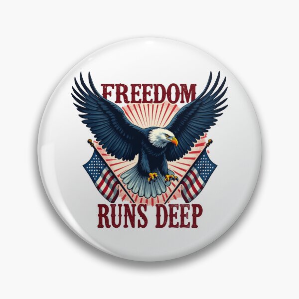 Artikelvorschau, T-Shirt zum Unabhängigkeitstag der USA – Patriotisches Shirt mit dem Aufdruck „Freedom Runs Deep“ entworfen und verkauft von SNW-Collective.