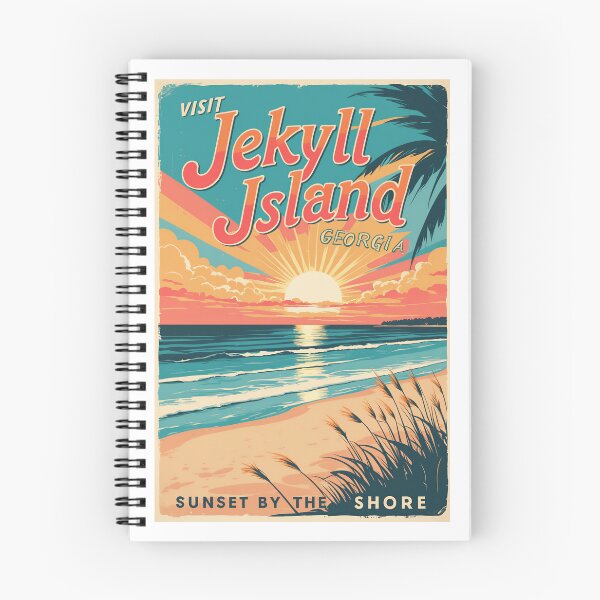 Item preview, Jekyll Island Sunset Retro Travel Poster Print designed and sold by bobparduephoto.