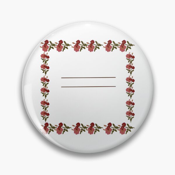 Item preview, Floral notes page template with hibiscus border and lined paper background. designed and sold by TaniaArtDesign.