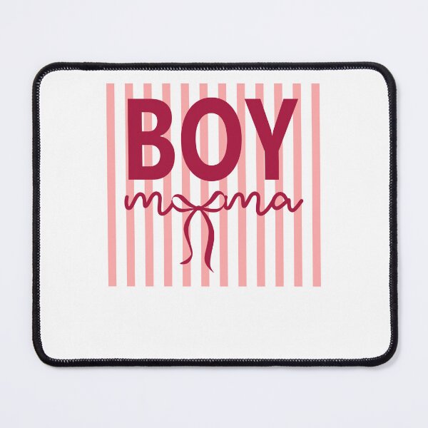 Item preview, Boy Mama Preppy Pink Stripes designed and sold by krystalRomanart.