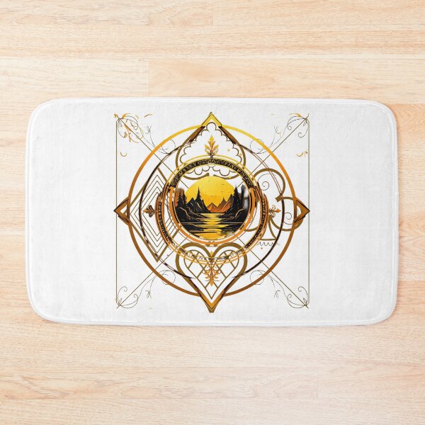 Item preview, Golden Spade Mountain Emblem designed and sold by HiddenLoot.
