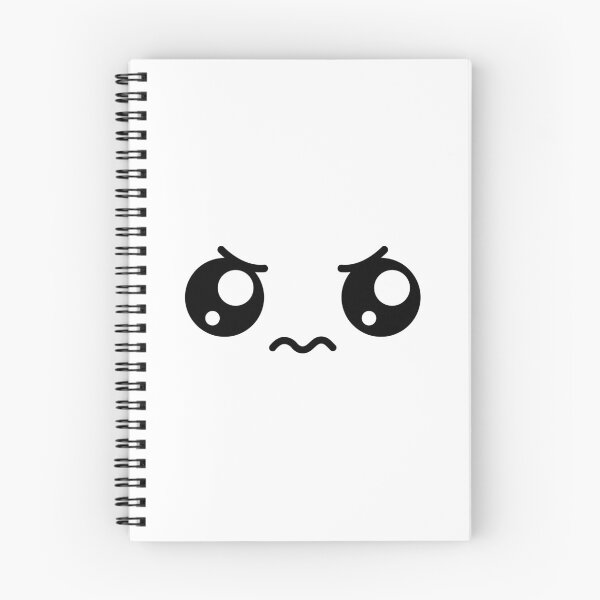 Item preview, Cute kawaii angry eyebrows face designed and sold by BlushyPrint.