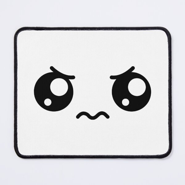 Item preview, Cute kawaii angry eyebrows face designed and sold by BlushyPrint.